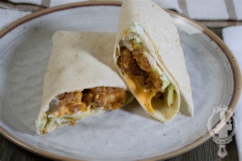 Popcorn Chicken Wrap – Through the Cooking Glass