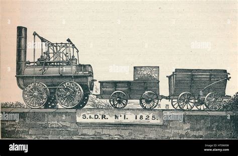 Locomotion no 1, built for the Stockton & Darlington Railway, 1825 (1906). Artist: Unknown Stock ...