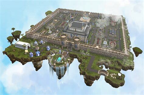 Minecraft floating castle map - tohon