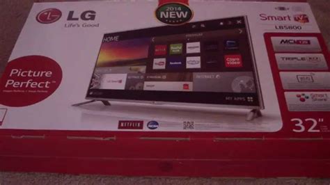 UNBOXING 32LB5800 LG 32 INCH 1080P SMART TV - YouTube