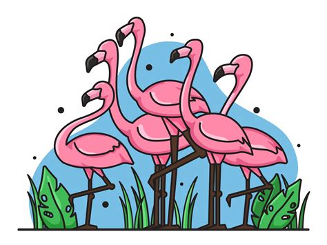 44 best ideas for coloring | Cartoon Flamingo Drawing