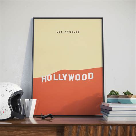 Hollywood Sign, Los Angeles, Print, Poster By Jack's Posters