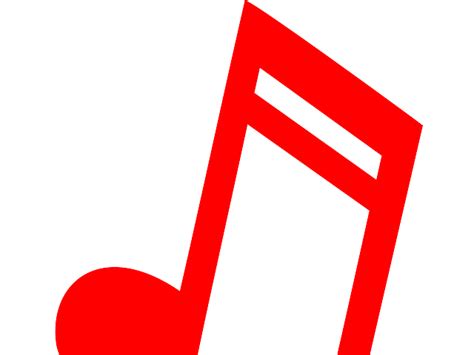 Red Music Note Clip Art at Clker.com - vector clip art online, royalty ...