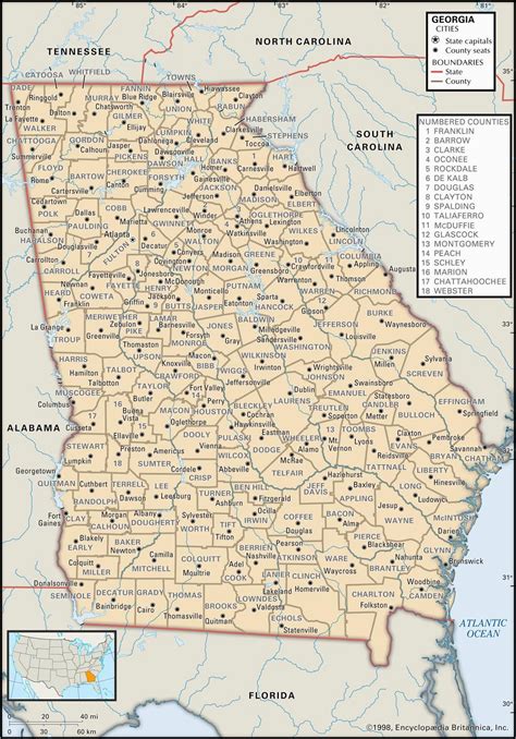 Southwest Georgia Map | secretmuseum