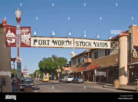 Texas Fort Worth Stockyards National Historic District Exchange Avenue Stock Photo - Alamy