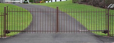 Ornamental Double Swing Driveway Gate 2 - Island Wide Fencing