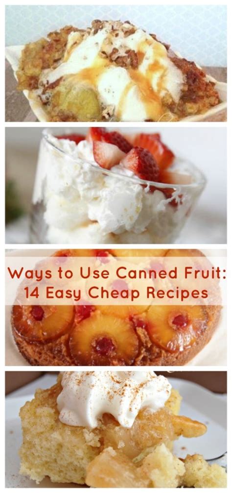 Ways to Use Canned Fruit: 14 Easy Cheap Recipes - Cheap Eats and Thrifty Crafts