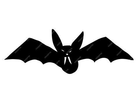 Premium Vector | Halloween bat silhouette illustration