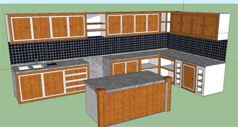 Kitchen Cabinet 3D SKP Model for SketchUp • Designs CAD