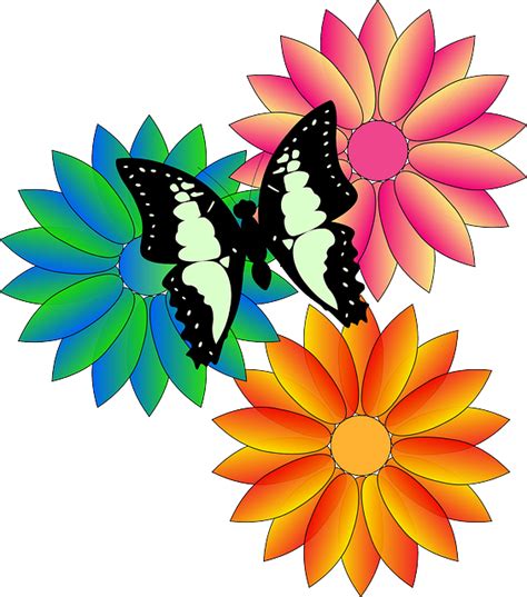 Kelebek Çiçek Siyah · Pixabay'da ücretsiz vektör grafik