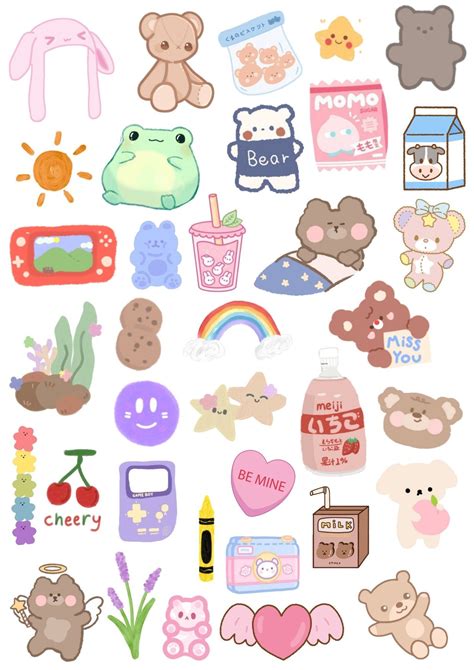 Aesthetic sticker random cute | Kartu pop up, Kartu lucu, Seni buku