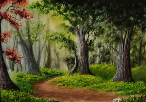 Paisajes Naturales De Bosques Oleo | Oil Painting