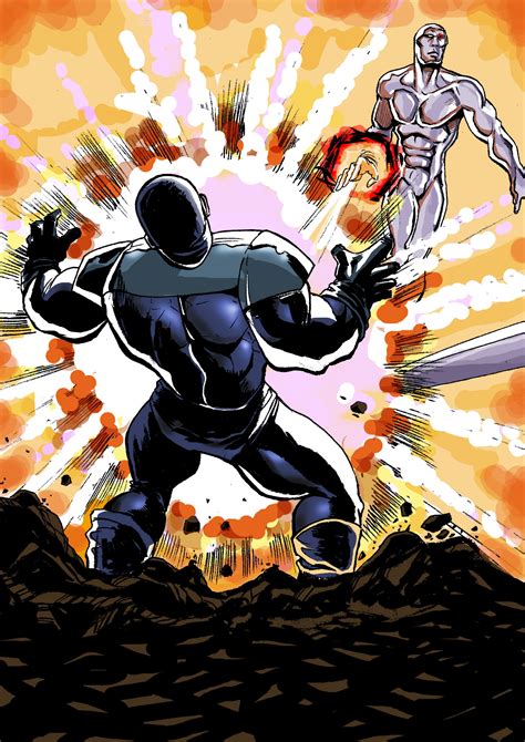 Silver Surfer VS Thanos | Ilustración de cómic, Marvel cómics ...