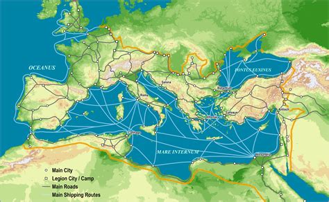 The Roman Empire, c125 AD | The Geography of Transport Systems