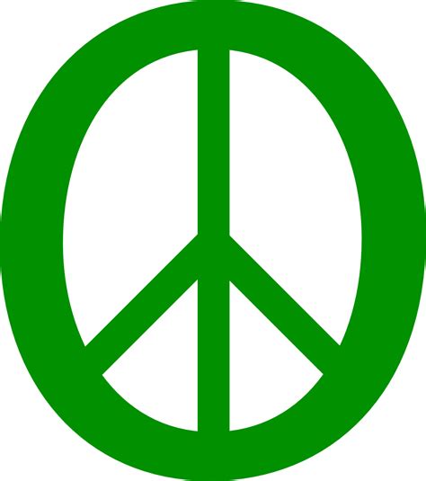 Green Peace Signs - ClipArt Best