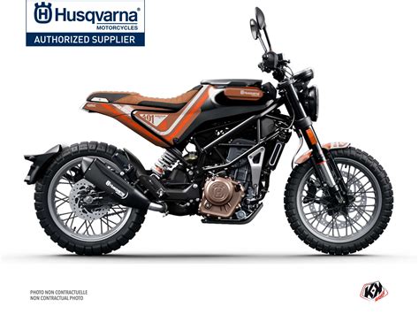 husqvarna street bike skramb graphic kit orange | Kutvek