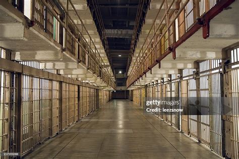 Inside Alcatraz Prison Row Of Bars And Cells High-Res Stock Photo - Getty Images