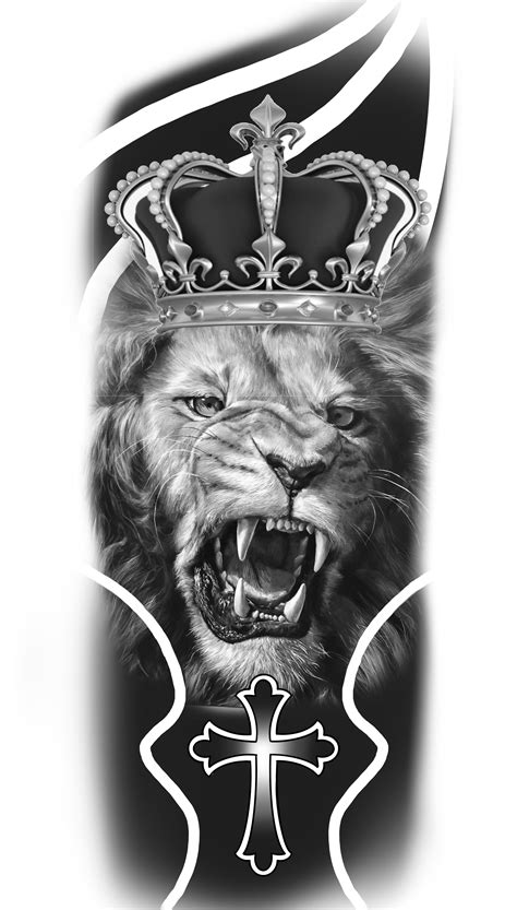 Lion Arm Tattoo, Lion Tattoo Sleeves, Lion Head Tattoos, Scary Tattoos, King Tattoos, Owl Tattoo ...