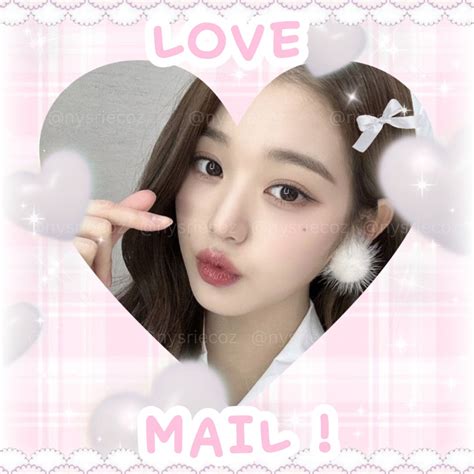 10 Wonyoung love Mail Stickers IVE Sticker Set Pink Kpop - Etsy