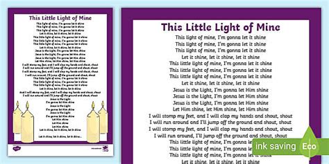 This Little Light of Mine Hymn | CfE Primary Resources