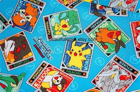 pokemon fabric by beautifulwork on Etsy