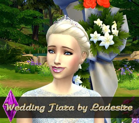 Ladesire's creative corner): The Sims 4 - Wedding Tiara by Ladesire (New Mesh)