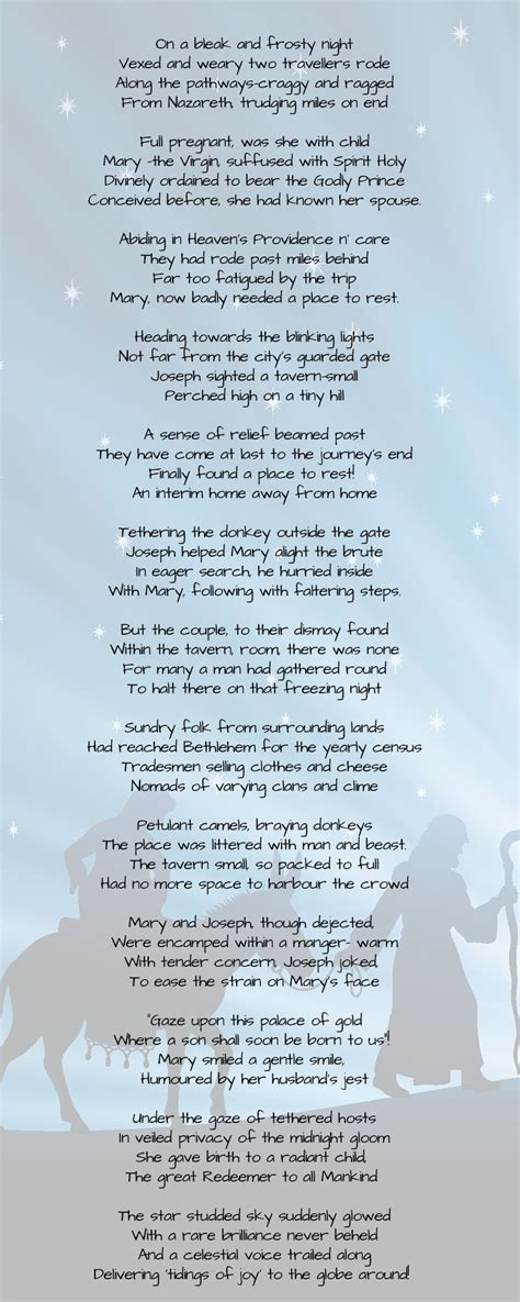 Christian Christmas Poems For Kids