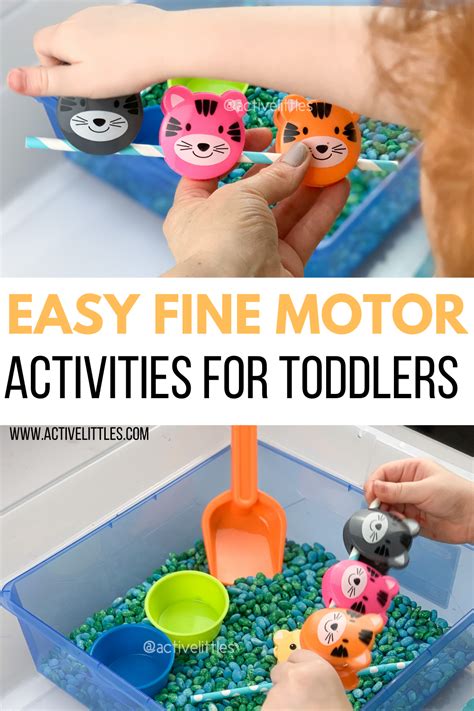 50+ Easy Fine Motor Activities for Toddlers and Preschoolers - Active ...