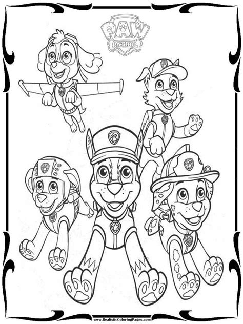 Nick Jr Paw Patrol Coloring Pages Coloring Pages