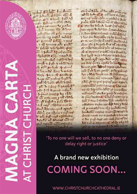 Magna Carta Exhibition at Christ Church Cathedral Launches Next Week ...