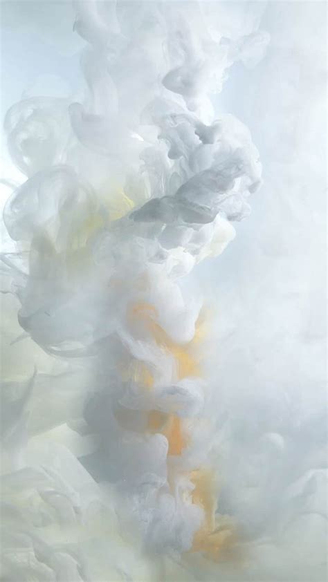 White and Yellow Smoke, cloud, background, ios, apple, HD phone ...