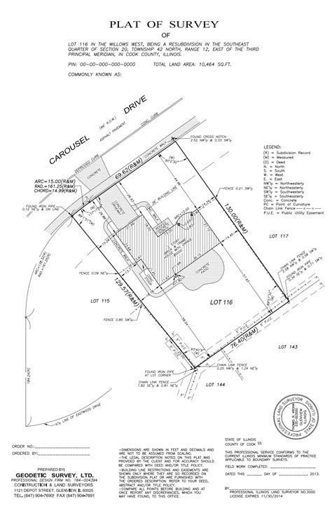 Plat Maps Land Survey Symbols