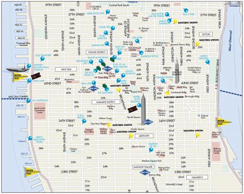 Printable Walking Map Midtown Manhattan