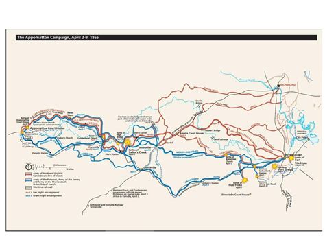 Appomattox Campaign Map - Appomattox Court House National Historical ...