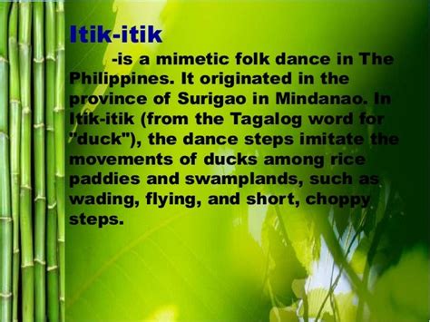 What Is Itik Itik Dance