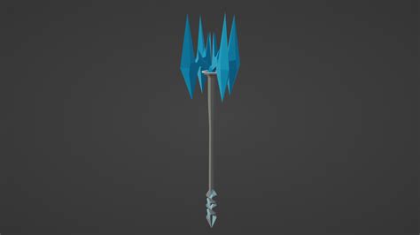 3D LOW POLY Ice Staff 3D model - TurboSquid 2132036