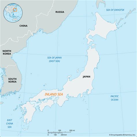 Map Of Japan Inland Sea - Fawnia Susanetta