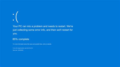 Windows Error Screen