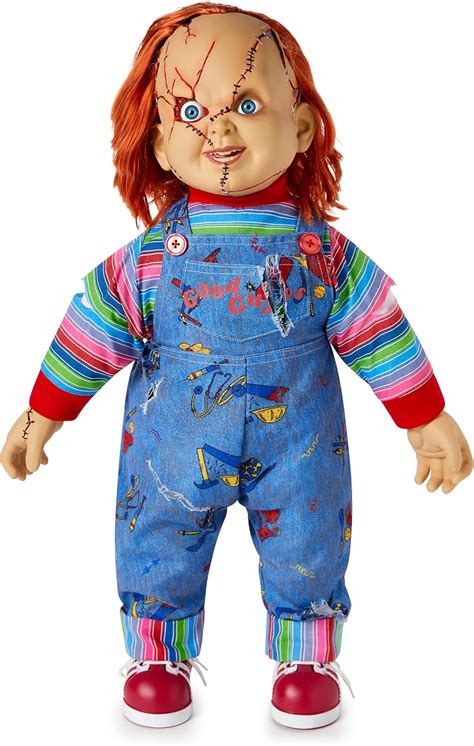 Amazon.com: Spirit Halloween Muñeca Chucky de 24 pulgadas con licencia oficial : Juguetes y Juegos