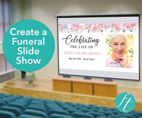 Funeral Slide Show Template | Pink Blush – Funeral Templates