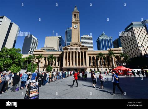 City Hall Clock Tower in Brisbane, Australia Stock Photo - Alamy