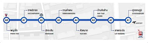 Bangkok Airport Rail Map