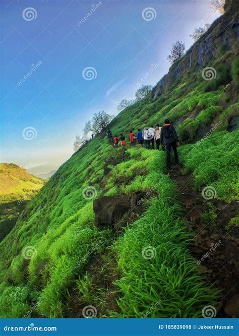 Rajmachi trek fort editorial stock photo. Image of wilderness - 185839098