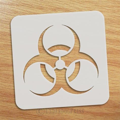 Stencil Biohazard Symbol Pick a Size | Etsy