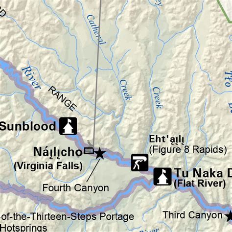 Nahanni National Park Reserve - Full Park Map map by Parks Canada - Avenza Maps | Avenza Maps