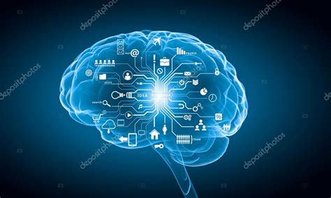 Digital human brain — Stock Photo © SergeyNivens #95083086