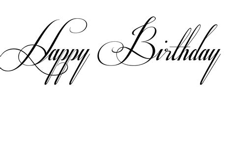 Object Happy Birthday Lettering Texture Calligraphy | Download PNG Image