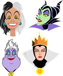 Disney Villains Faces Logo Png Vector Ai Free Downloa - vrogue.co