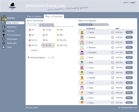 Play Chess Online with Friends - Shredder Chess