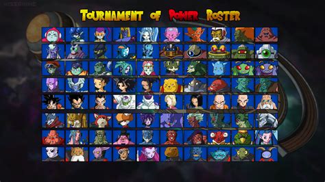 Dragon Ball Super: Tournament of Power Roster by Zyphyris on DeviantArt